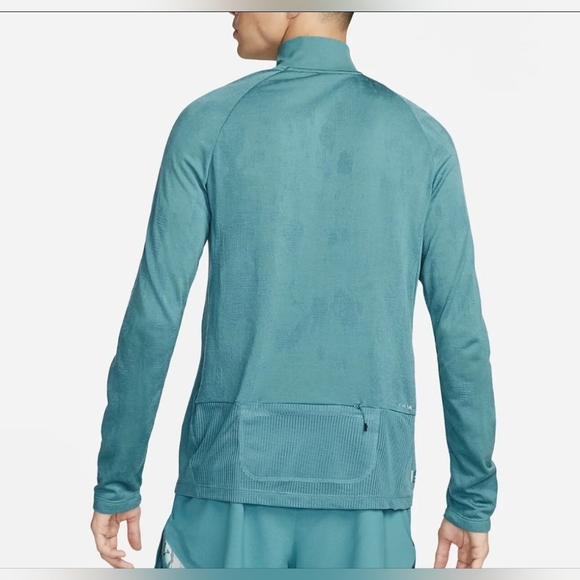 Nike Therma-FIT Run Division Mens Teal Quarter Zip Running Size LARGE DV9287-379 - Picture 2 of 5